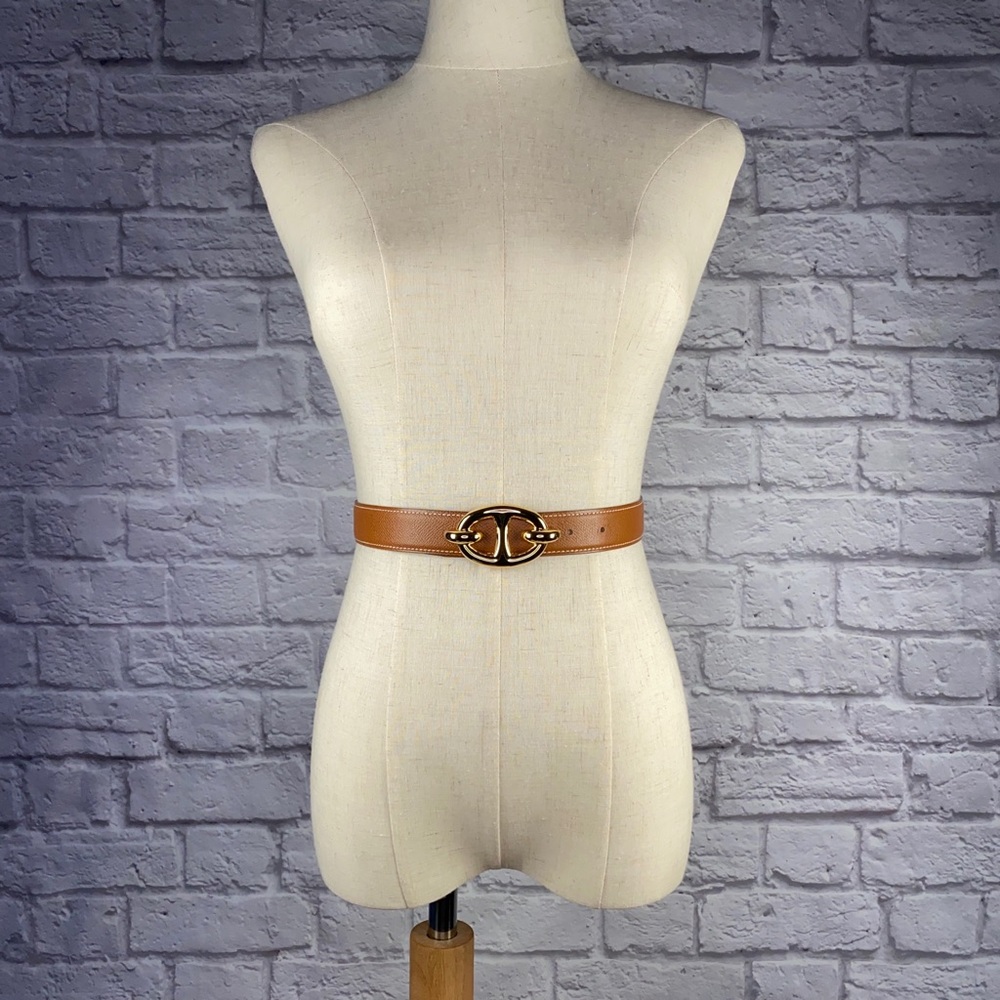 Auth Vintage Hermes Chaine D’ancre Reversible Belt